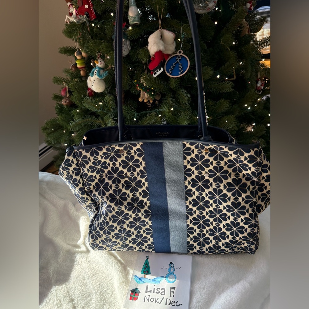 Kate Spade Flower Jacquard Everything Large Tote